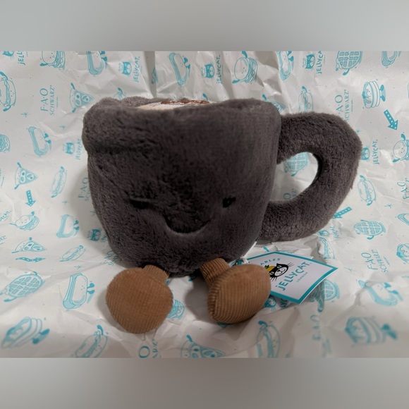 BNWT FAO Schwarz NYC Diner Exclusive Jellycat Amuseables Coffee Cup ⚡️ - Picture 7 of 16
